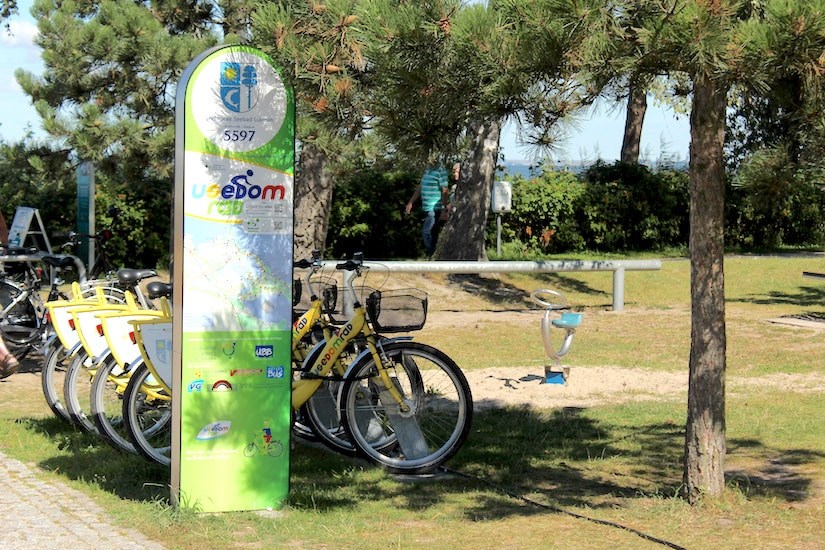Fahrradstation auf Usedom