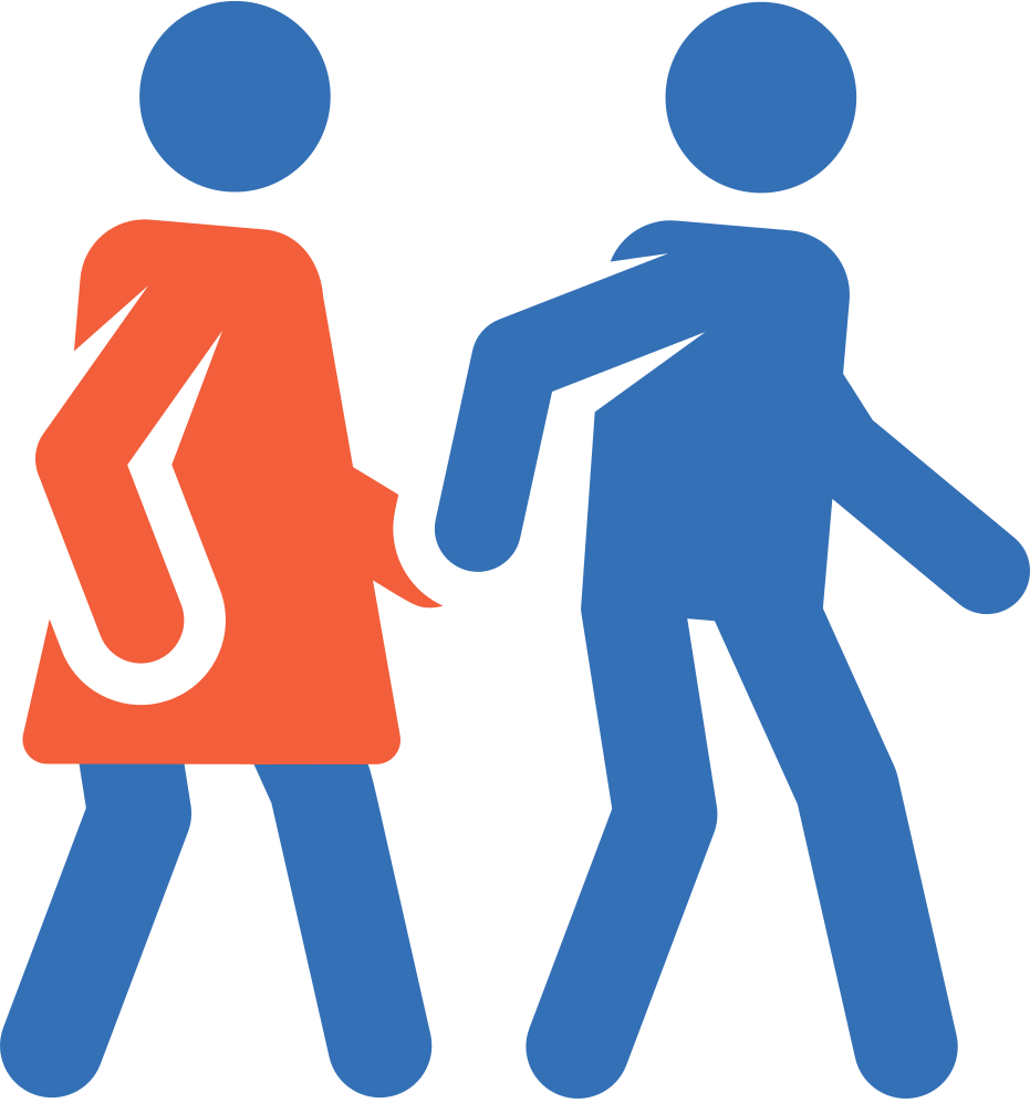 Icon eines spazierenden Paares