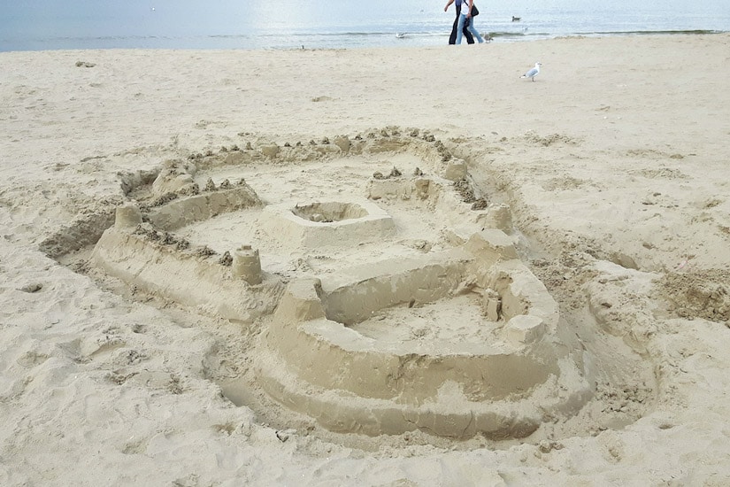 Strandburg an der Ostsee